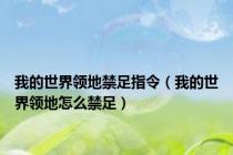 我的世界领地禁足指令（我的世界领地怎么禁足）