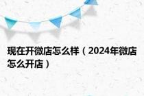 现在开微店怎么样（2024年微店怎么开店）