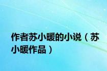 作者苏小暖的小说（苏小暖作品）