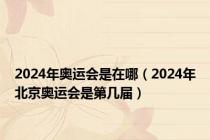 2024年奥运会是在哪（2024年北京奥运会是第几届）