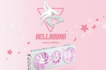 迪兰恒进推出精美的HellhoundRadeonRX7800XTSakuraGPU白色和粉色设计搭配白色PCB