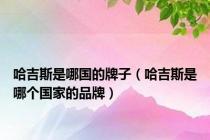哈吉斯是哪国的牌子（哈吉斯是哪个国家的品牌）