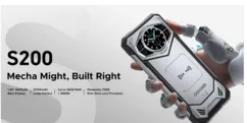 DOOGEES200首次亮相是一款坚固耐用的Android14智能手机采用机甲设计和约10,000mAh电池