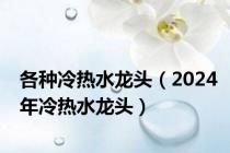各种冷热水龙头（2024年冷热水龙头）