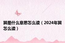 巽是什么意思怎么读（2024年巽怎么读）