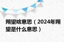 朔望啥意思（2024年朔望是什么意思）