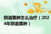 阴道囊肿怎么治疗（2024年阴道囊肿）