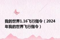 我的世界1.16飞行指令（2024年我的世界飞行指令）