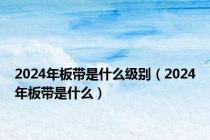 2024年板带是什么级别（2024年板带是什么）