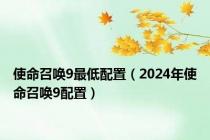 使命召唤9最低配置（2024年使命召唤9配置）