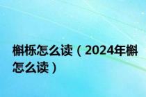 槲栎怎么读（2024年槲怎么读）