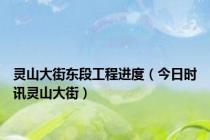 灵山大街东段工程进度（今日时讯灵山大街）