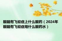眼睛有飞蚊症上什么眼药（2024年眼睛有飞蚊症用什么眼药水）