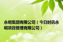 永明集团有限公司（今日时讯永明项目管理有限公司）