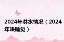 2024年洪水情况（2024年哄睡觉）