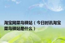 淘宝网菜鸟驿站（今日时讯淘宝菜鸟驿站是什么）