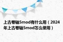 上古卷轴5mod有什么用（2024年上古卷轴5mod怎么使用）