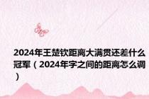 2024年王楚钦距离大满贯还差什么冠军（2024年字之间的距离怎么调）