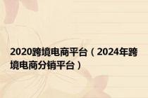 2020跨境电商平台（2024年跨境电商分销平台）