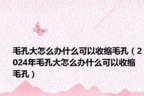 毛孔大怎么办什么可以收缩毛孔（2024年毛孔大怎么办什么可以收缩毛孔）