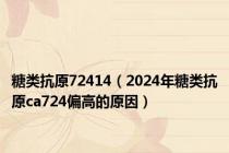 糖类抗原72414（2024年糖类抗原ca724偏高的原因）