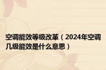 空调能效等级改革（2024年空调几级能效是什么意思）