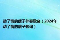 动了情的痞子伴奏歌名（2024年动了情的痞子歌词）
