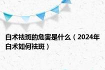 白术祛斑的危害是什么（2024年白术如何祛斑）