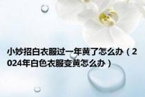 小妙招白衣服过一年黄了怎么办（2024年白色衣服变黄怎么办）