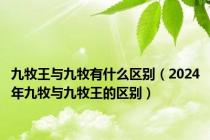 九牧王与九牧有什么区别（2024年九牧与九牧王的区别）
