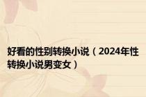 好看的性别转换小说（2024年性转换小说男变女）