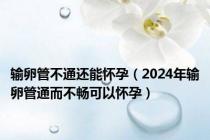 输卵管不通还能怀孕（2024年输卵管通而不畅可以怀孕）