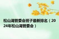 松山湖管委会班子最新排名（2024年松山湖管委会）