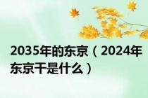 2035年的东京（2024年东京干是什么）