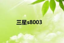 三星s8003